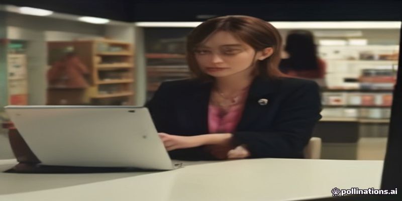 고객과 상담하는 모습